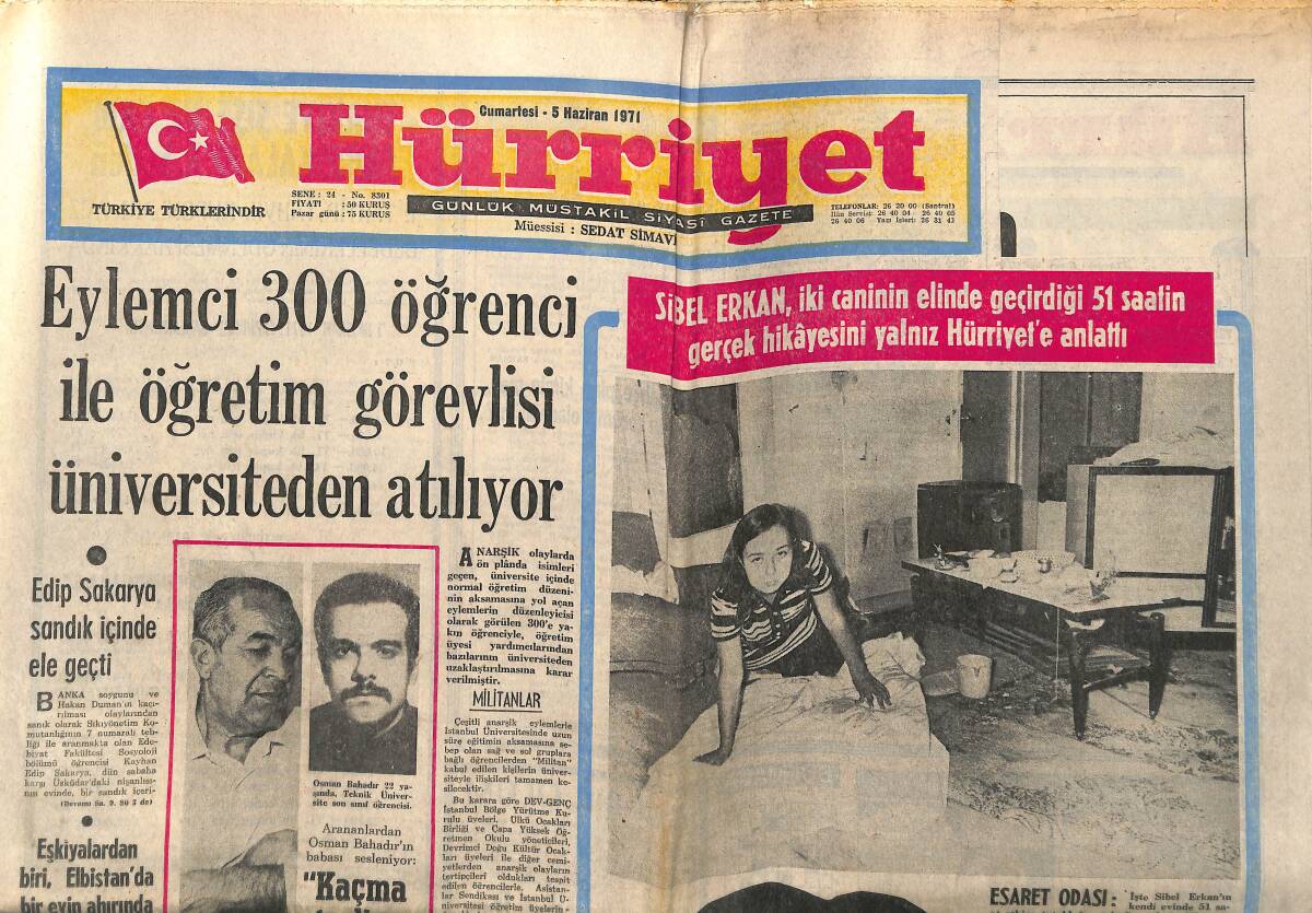 Hürriyet Gazetesi 5 Haziran 1971 - Cemal Kamacı, Muhammed Ali Clay İle Tanıştı - Şampiyon Adana Ve Giresun - Pele İlk Filmini Çeviriyor GZ140455 - 1