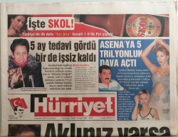 Hürriyet Gazetesi 5 Haziran 2004 Tatlısesten Asenaya Beş Tirilyonluk Dava -GZ44563 - 2