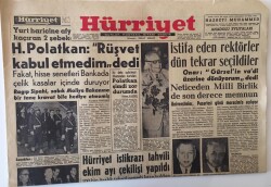 Hürriyet Gazetesi 5 Kasım 1960 - H. Polatkan Rüşvet Kabul Etmedim Dedi - GZ16410 - 1