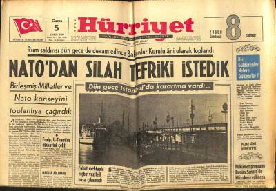 Hürriyet Gazetesi - 5 Kasım 1965 - Natodan Silah Tefriki İstedik GZ99327 - 1
