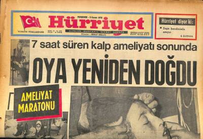 Hürriyet Gazetesi 5 Kasım 1970 - Cüneyt Arkın , Sakat Bileğinin Tedavisi İçin Londrada Doktor Arıyor GZ86630 - 1