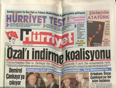 Hürriyet Gazetesi 5 Kasım 1991 - Doğum Günü Hediyesi GZ58025 - 1