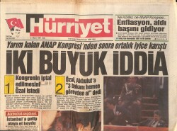 Hürriyet Gazetesi 5 Mart 1991 - Saddam'a İsyan Sınırımızda - Melissa : ''Özgürlük Harika'' GZ157906 - Gökçekoleksiyon