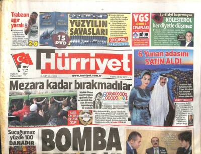 Hürriyet Gazetesi 5 Mart 2013 - Katar Emiri Şeyh Hamad Bin Halife El Sani 6 Yunan Adasını Satın Aldı GZ100934 - 2