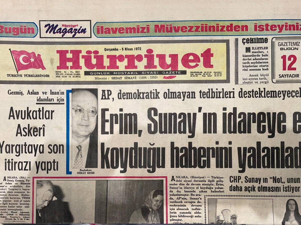 Hürriyet Gazetesi 5 Nisan 1972 - Ligin Bombardıman Takımı Eskişehir - Bir Alman Kızı Evlenmek İçin Esmer Türk Erkeği Arıyor GZ156673 - 1