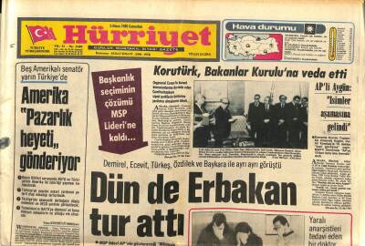 Hürriyet Gazetesi 5 Nisan 1980 - Milli Futbolcu Engin Bahar Erdenizle Evlendi GZ83838 - 1