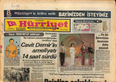 Hürriyet Gazetesi 5 Nisan 1981 - Cavit Demirin Ameliyatı 14 Saat Sürdü - Reaganın Ciğerindeki Dumdum Kurşunu Çıkarıldı GZ126042 - 1