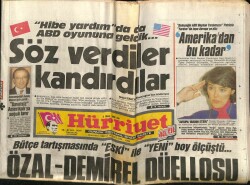 Hürriyet Gazetesi 5 Nisan 1988 - Özal - Demirel Düellosu GZ60910 - 1