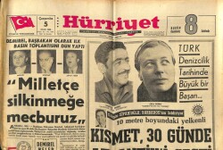 Hürriyet Gazetesi 5 Ocak 1966 - Türk Denizcilik Tarihinde Büyük Bir Başarı... 30 Günde Atlantiki Geçti GZ72582 - 2