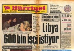 Hürriyet Gazetesi 5 Ocak 1975 - Libya 600 Bin İşçi İstiyor GZ103455 - 1