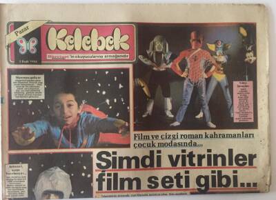 Hürriyet Gazetesi 5 Ocak 1986 - Film Ve Çizgi Roman Kahramanları Çocuk Modasında GZ22504 - 1
