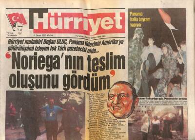 Hürriyet Gazetesi 5 Ocak 1990 - Panama Halkı Bayram Ediyor, Amerikalılardan Çok Panamalılar Sevindi GZ79675 - 1