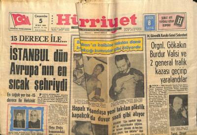 Hürriyet Gazetesi 5 Şubat 1969 - Erol Büyükburç 4 Yıllık Eşinden Tek Celsede Boşandı GZ99267 - 1