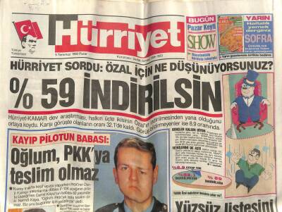 Hürriyet Gazetesi 5 Temmuz 1992 - Doğum Günü Hediyesi GZ58688 - 1