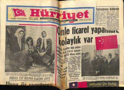 Hürriyet Gazetesi 6 Ağustos 1971 - Astronot Worden Dün Uzayda 18 Dakika Yürüdü GZ67842 - 2