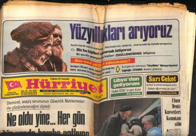 Hürriyet Gazetesi 6 Ağustos 1977 - Yıldıray Çınar , Samsundaki Mahkûmlara Konser Verdi - Ulusu Deniz Kuvvetleri Komutanı Oldu GZ119087 - 1