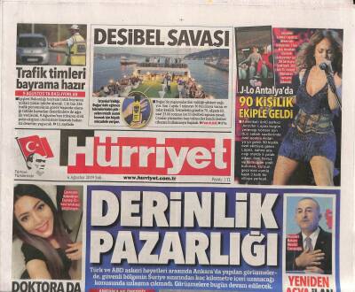 Hürriyet Gazetesi 6 Ağustos 2019 - Bursa , İzmir , Muğla Ve Antalyada Orman Yangınları Çıktı GZ84334 - 1