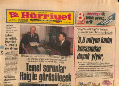Hürriyet Gazetesi 6 Aralık 1981 - Reagan CIAnın Yetkilerini Arttırdı GZ119132 - 1