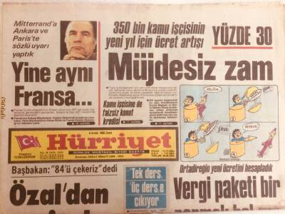 Hürriyet Gazetesi 6 Aralık 1985 - Turgut Özaldan Geri Adım GZ38945 - 1