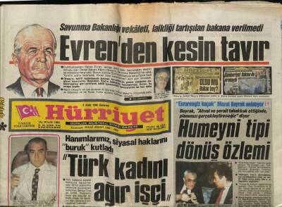 Hürriyet Gazetesi 6 Aralık 1986 - Filiz Akın Pariste Lokantacı - Beyaz Saraydan Belge Hırsızlığı GZ88225 - 1