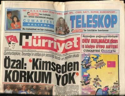 Hürriyet Gazetesi 6 Aralık 1990 - Özal, Saddama Karşı Yumuşuyor Mu ? GZ62374 - 2