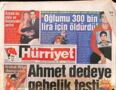 Hürriyet Gazetesi 6 Aralık 2003 - Kara Dullar Rusyada Treni Havaya Uçurdu - Avukat Bilge Dansçı Çıktı GZ91982 - 1