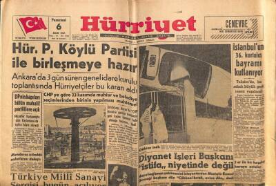 Hürriyet Gazetesi 6 Ekim 1958 - Diyanet İşleri Başkanı İstifa Niyetinde Değil GZ56171 - 1