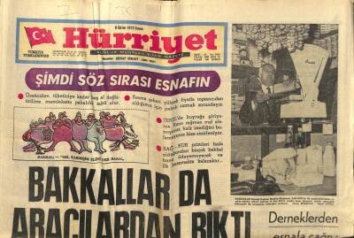 Hürriyet Gazetesi 6 Ekim 1972 - Bakkallarda Aracılardan Bıktı GZ99271 - 1