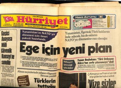 Hürriyet Gazetesi 6 Ekim 1980 - İran Ateşkesmeyince Savaş Durmadı GZ69448 - 2