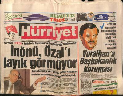 Hürriyet Gazetesi 6 Ekim 1989 - Beyaz Saray , Ermeni Soykırımı Tasarısında , Türkiyeyi Gözden Çıkarıyor GZ80823 - 1