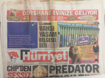 Hürriyet Gazetesi 6 Ekim 2010 - Predatör Feyyazı Vurdu GZ27722 - 1