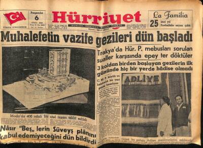 Hürriyet Gazetesi 6 Eylül 1956 - Atatürk Filmi Çok Pahalıya Çıkacak GZ76689 - 1
