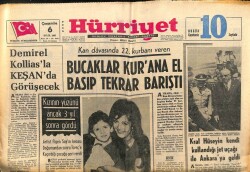 Hürriyet Gazetesi 6 Eylül 1967 - Figen Say Kızının Adını Meral Koydu GZ103480 - 1