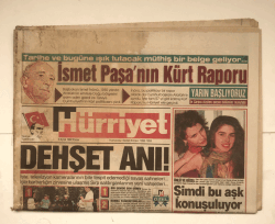Hürriyet Gazetesi 6 Eylül 1992 - Dehşet Anı GZ5436 - 2
