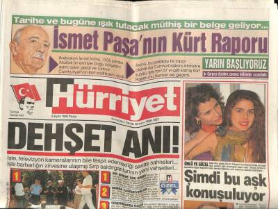 Hürriyet Gazetesi 6 Eylül 1992 - Dünyanın En Güzel Türkiyesi GZ62400 - 2