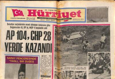 Hürriyet Gazetesi 6 Haziran 1972 - Menteşe Ailesi Ölümden Döndü GZ82019 - 1