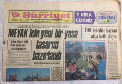 Hürriyet Gazetesi 6 Kasım 1977 - Sonunda Artistler De Yollara Döküldü - GZ19939 - 1