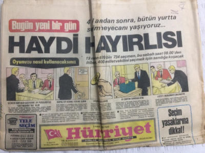 Hürriyet Gazetesi 6 Kasım 1983 - İsrail Büyük Saldırıya Hazırlanıyor - GZ19892 - 1