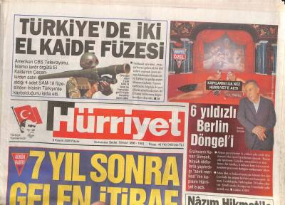 Hürriyet Gazetesi 6 Kasım 2005 - Bugün Gazetesinde Köşe Yazarlığına Başlayan İbrahim Tatlıses , Ayşe Armana Konuştu GZ93618 - 1