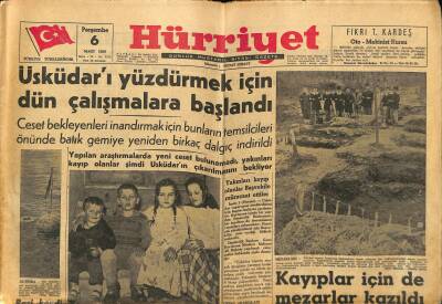 Hürriyet Gazetesi 6 Mart 1958 - Üsküdarı Yüzdürmek İçin Dün Çalışmalara Başlandı GZ117879 - 1