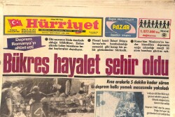 Hürriyet Gazetesi 6 Mart 1977 - Yönetmen Türkan Şoray Brüksel'de Özel Ödül Aldı - Bükreş Hayalet Şehir Oldu GZ156720 - 1