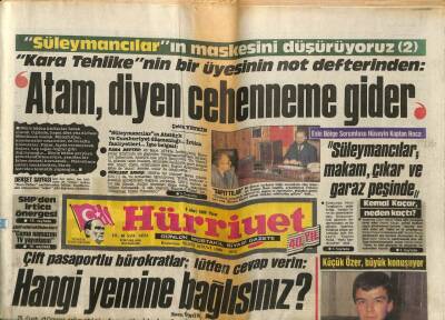 Hürriyet Gazetesi 6 Mart 1988 - Başkentler Savaşı Kızıştı , Tahranda Füze Paniği GZ85138 - 1