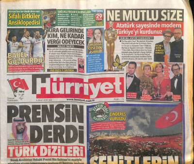 Hürriyet Gazetesi 6 Mart 2018 - Suudi Veliaht Prensi Bin Salmanın Türk Dizilerine Yasak Kararında Etkisi Olduğu Sanılıyor GZ125623 - 1