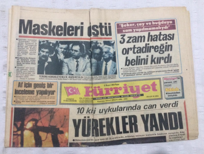 Hürriyet Gazetesi 6 Mayıs 1984 - Maskeleri Düştü - GZ17936 - 1