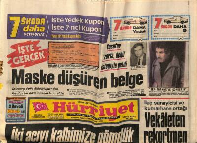 Hürriyet Gazetesi 6 Nisan 1985 - Doğum Günü Hediyesi GZ55365 - 1