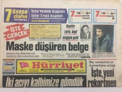 Hürriyet Gazetesi 6 Nisan 1985 - Maske Düşüren Belge GZ48616 - 1