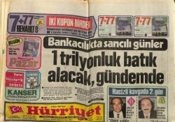Hürriyet Gazetesi 6 Nisan 1986 - Bankacılıkta Sancılı Günler,1 Trilyonluk Batık GZ61760 - 1