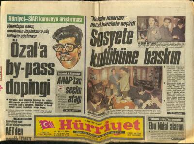 Hürriyet Gazetesi 6 Nisan 1987 - Ebu Nidal Alarmı GZ60808 - 1