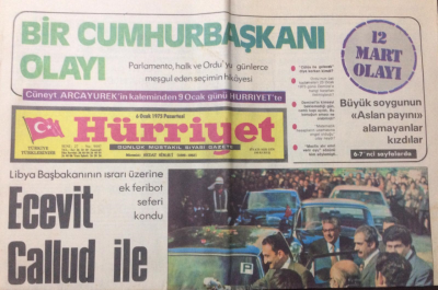 Hürriyet Gazetesi 6 Ocak 1975 - Muazzez AbacıBu İş Burada Bitti - GZ12531 - 2