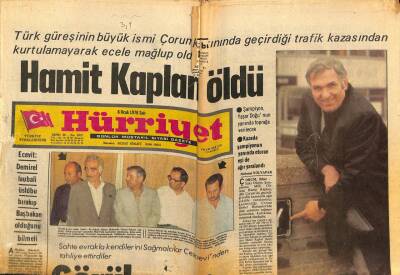 Hürriyet Gazetesi 6 Ocak 1976 - Hamit Kaplan Öldü GZ76772 - 1